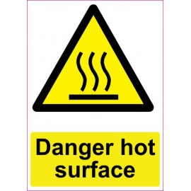 Lipdukas Danger hot surface